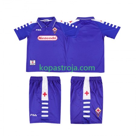 Billiga Fotbollströjor ACF Fiorentina 1999 Retro Barn Hemma tröja 1998 Kortärmad